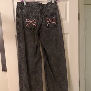 Black Bow Jeans 🎀